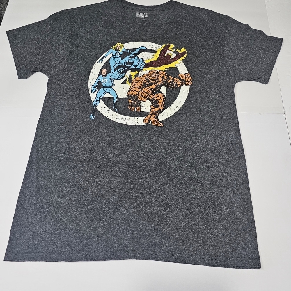 Marvel Gray Fantastic Four Graphic Tee Size M